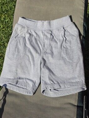 Dude Robe Thick Terry Lined Grey Lounge Shorts S/M